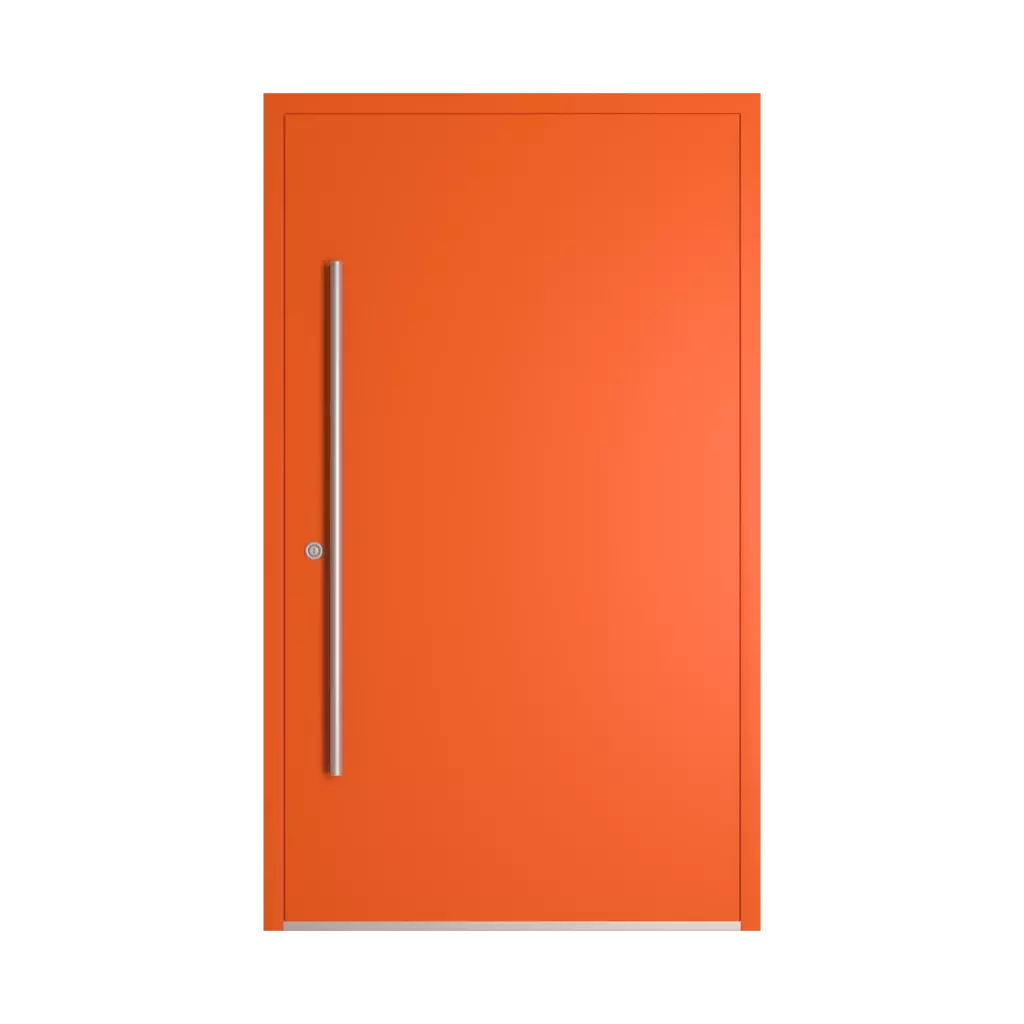 RAL 2004 Pure orange entry-doors models-of-door-fillings dindecor model-6123  