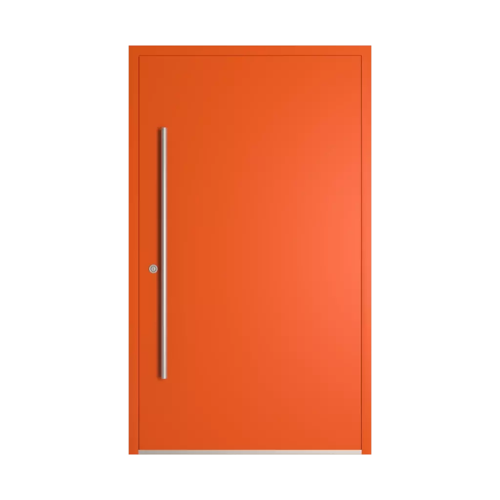 RAL 2009 Traffic orange entry-doors models-of-door-fillings dindecor gl08  