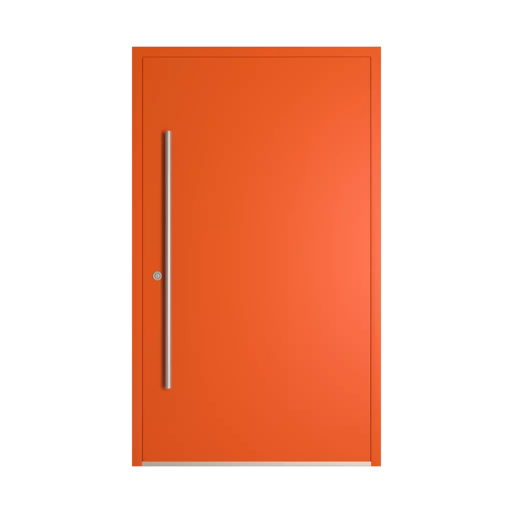 RAL 2009 Traffic orange entry-doors models-of-door-fillings dindecor model-5041  