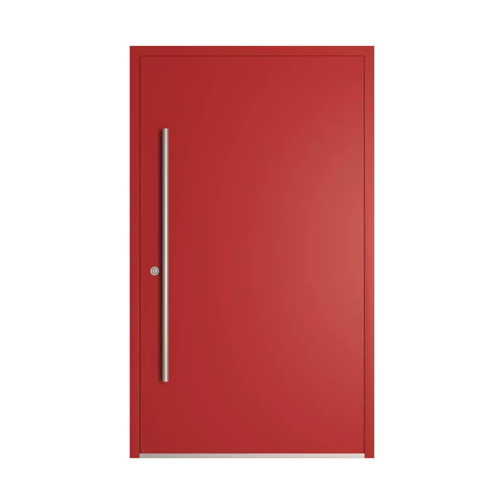 RAL 3000 Flame red entry-doors models-of-door-fillings dindecor gl08  