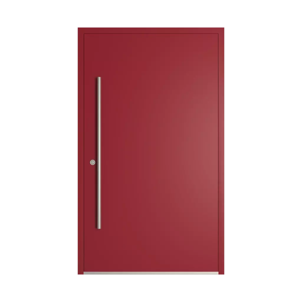 RAL 3003 Ruby red entry-doors models-of-door-fillings dindecor 6036-pvc  