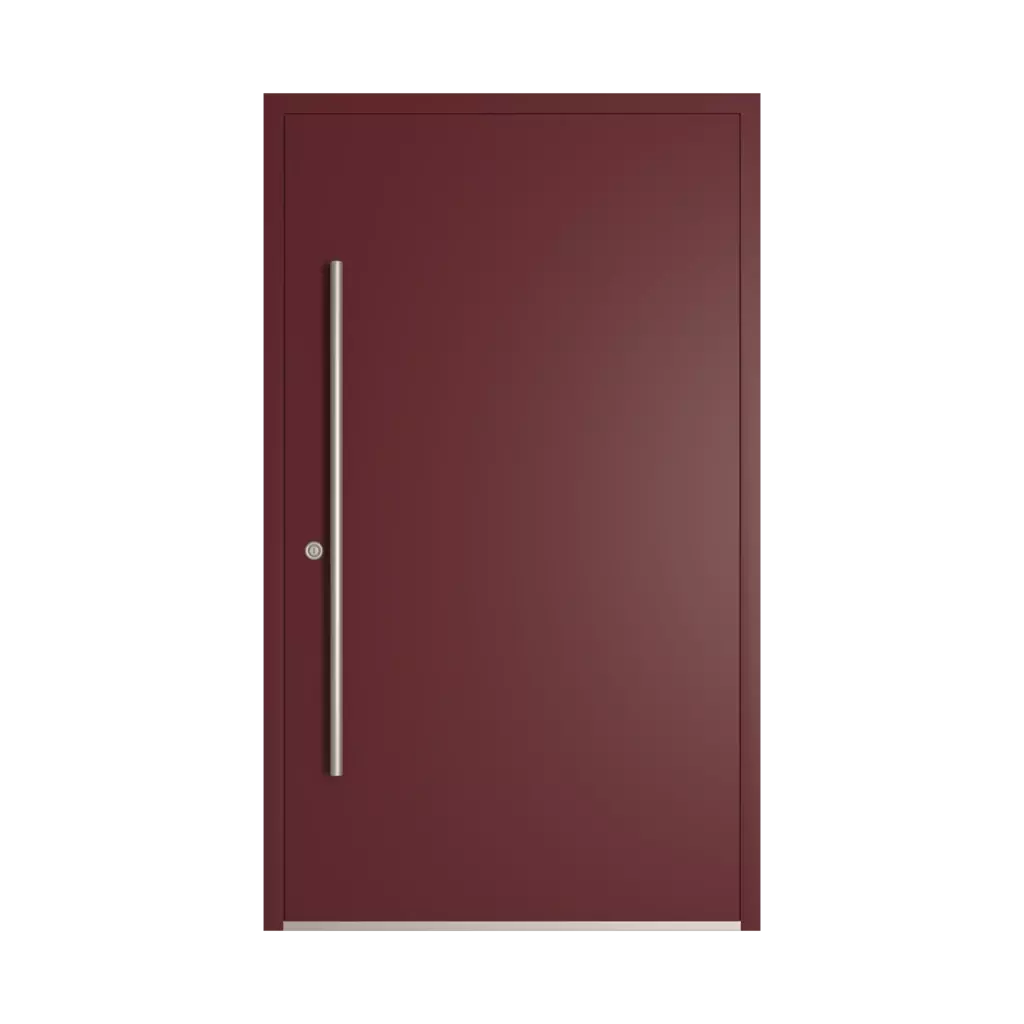 RAL 3005 Wine red entry-doors models-of-door-fillings dindecor model-6100  