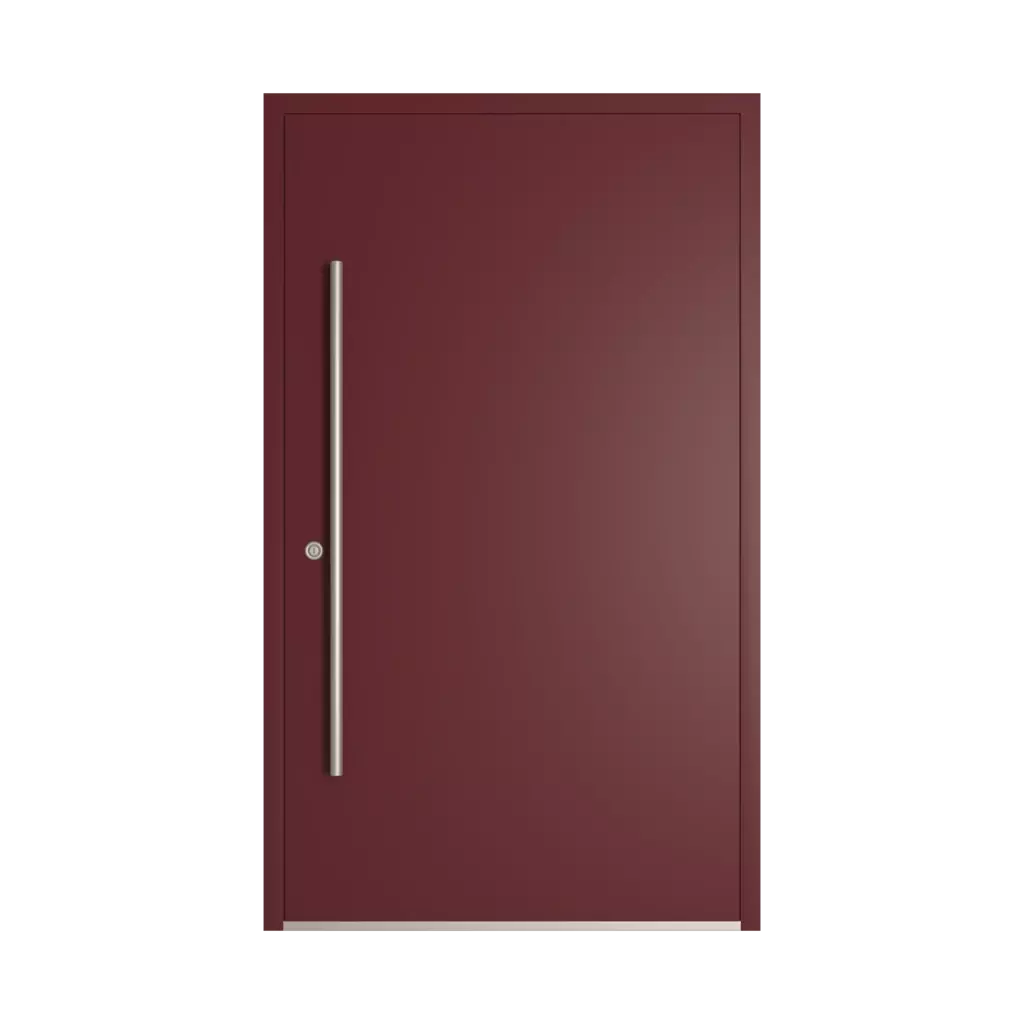 RAL 3005 Wine red entry-doors models-of-door-fillings dindecor model-6123  