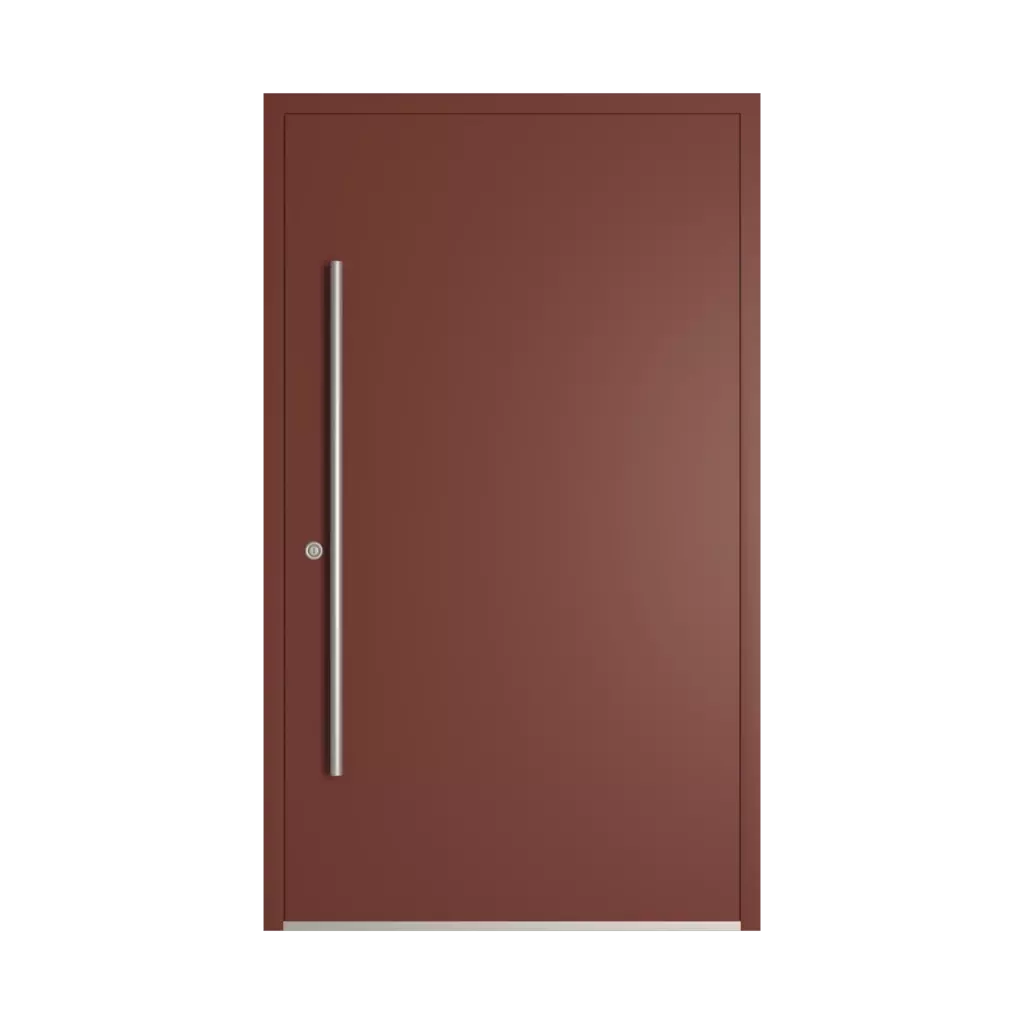 RAL 3009 Oxide red entry-doors models-of-door-fillings dindecor gl08  