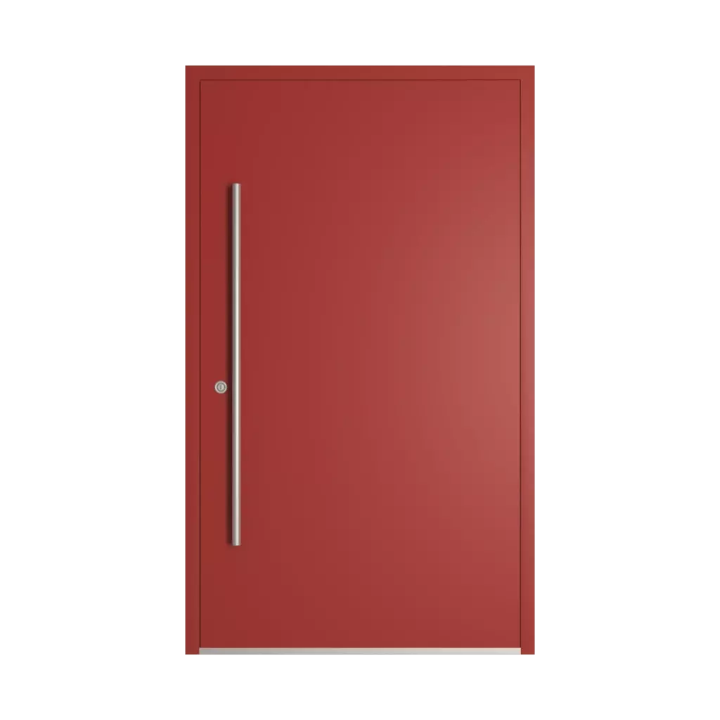 RAL 3013 Tomato red entry-doors models-of-door-fillings dindecor sk01-beton  