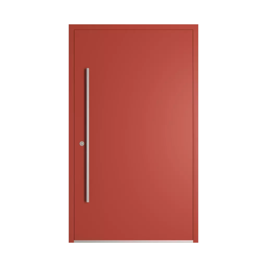 RAL 3016 Coral red entry-doors models-of-door-fillings dindecor sk01-beton  