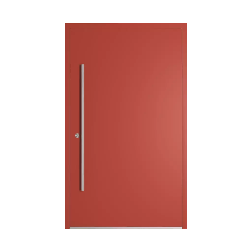 RAL 3016 Coral red entry-doors models-of-door-fillings dindecor 6124-pwz  