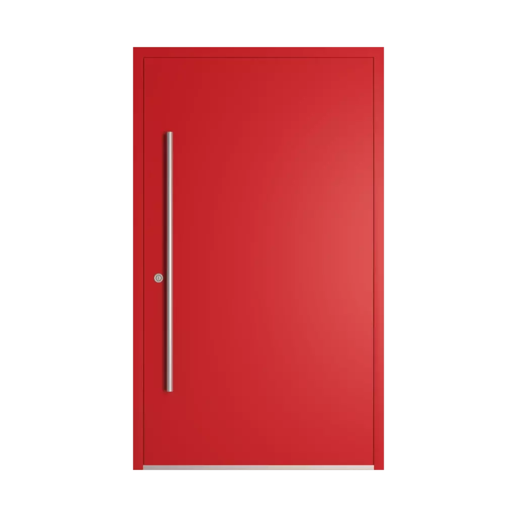RAL 3020 Traffic red products pvc-entry-doors    