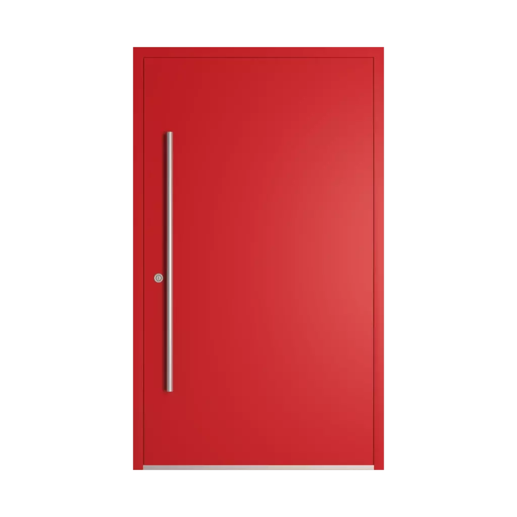 RAL 3020 Traffic red entry-doors models-of-door-fillings dindecor sk01-beton  