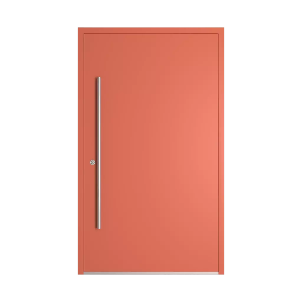 RAL 3022 Salmon pink entry-doors models-of-door-fillings dindecor model-5042  