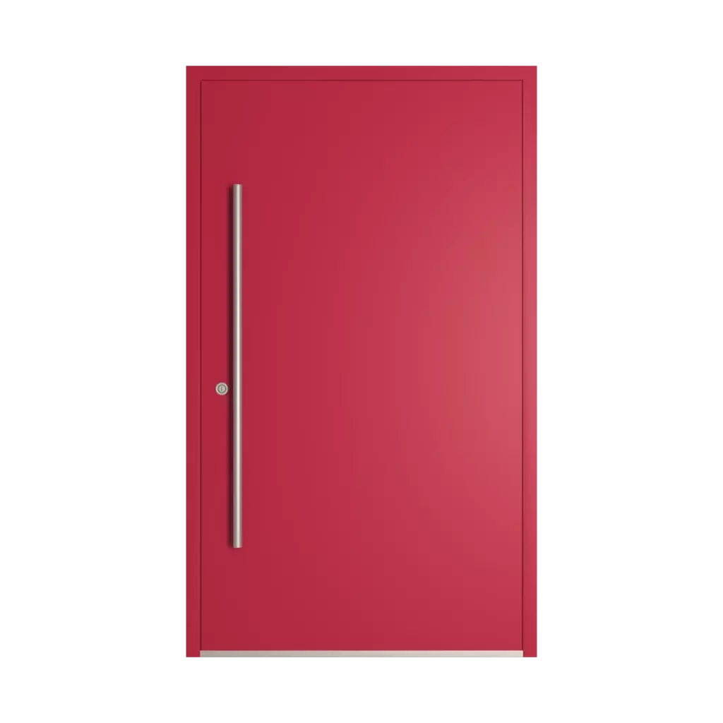 RAL 3027 Raspberry red entry-doors models-of-door-fillings dindecor 6132-black  