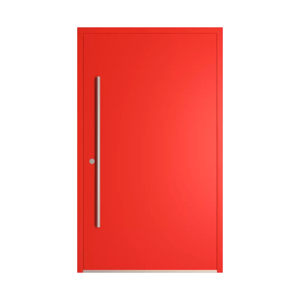 RAL 3028 Pure red entry-doors models-of-door-fillings dindecor sk01-beton  