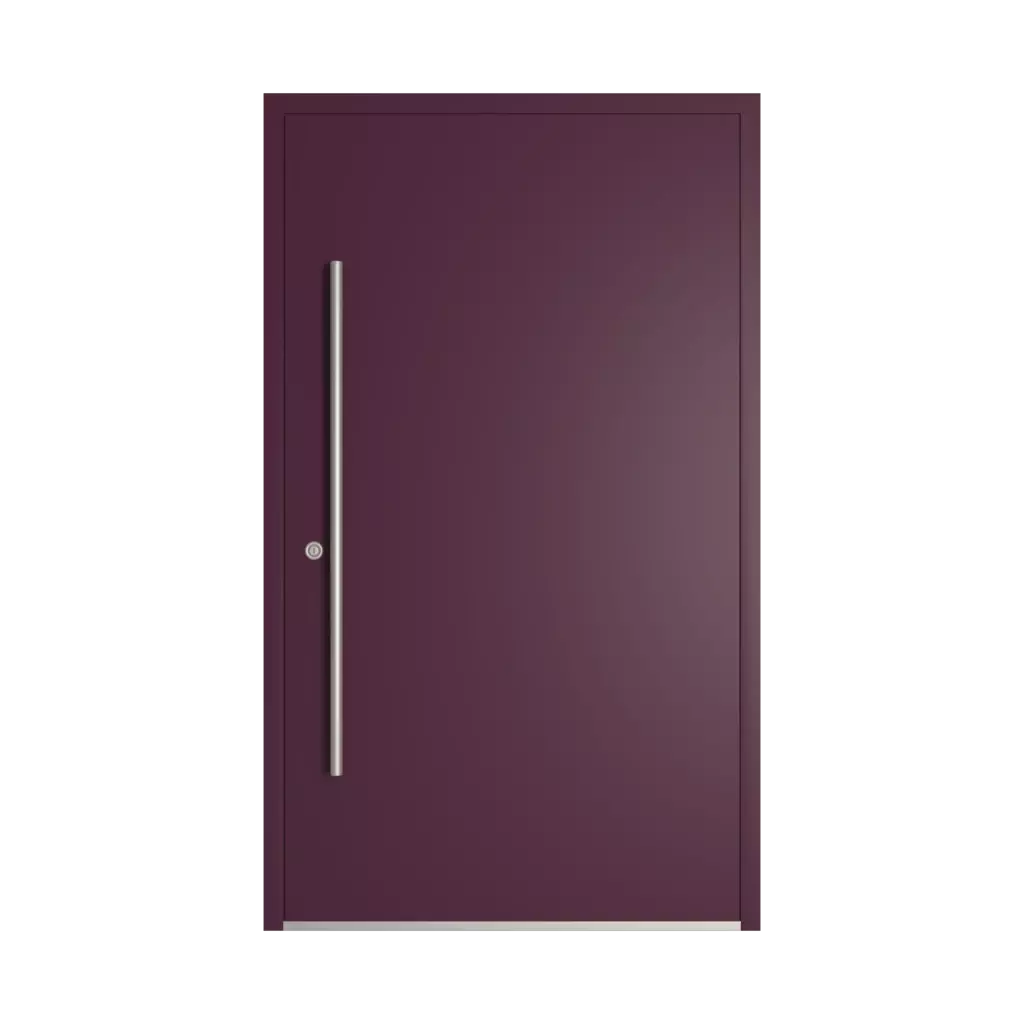 RAL 4007 Purple violet entry-doors models-of-door-fillings dindecor model-6123  