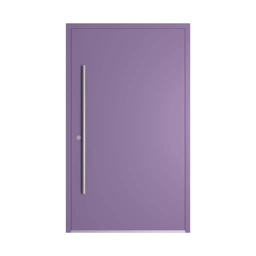 RAL 4011 Pearl violet entry-doors models-of-door-fillings dindecor 6132-black  