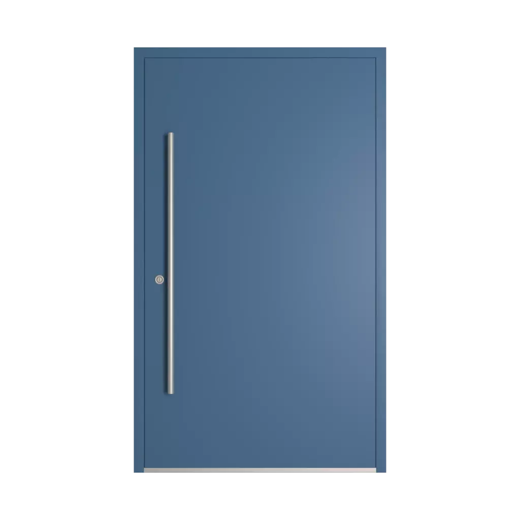 RAL 5007 Brilliant blue entry-doors models-of-door-fillings dindecor gl08  