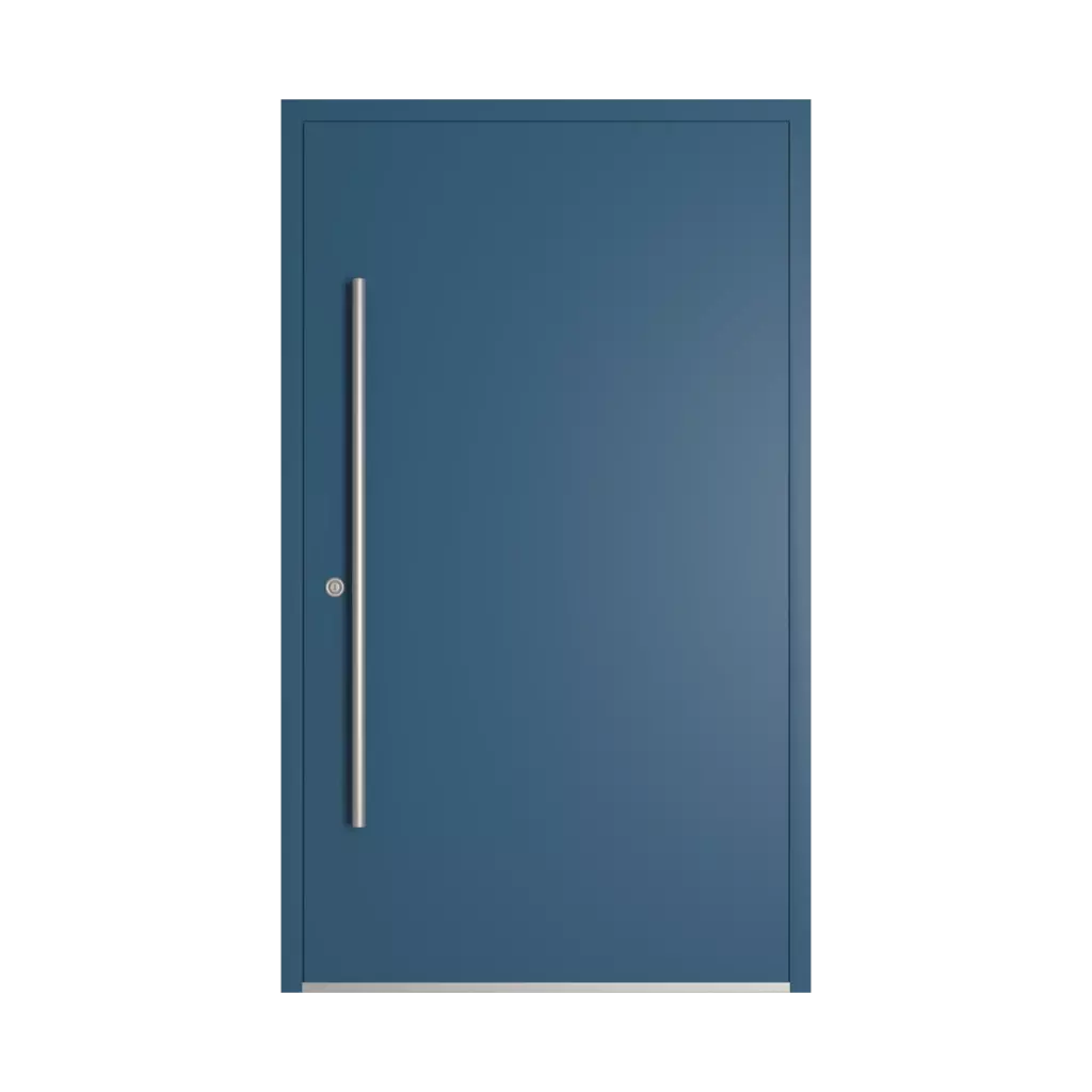 RAL 5009 Azure blue entry-doors models-of-door-fillings dindecor model-6113-wd  