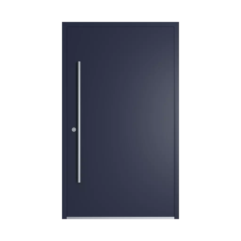 RAL 5011 Steel blue entry-doors models-of-door-fillings dindecor 6132-black  
