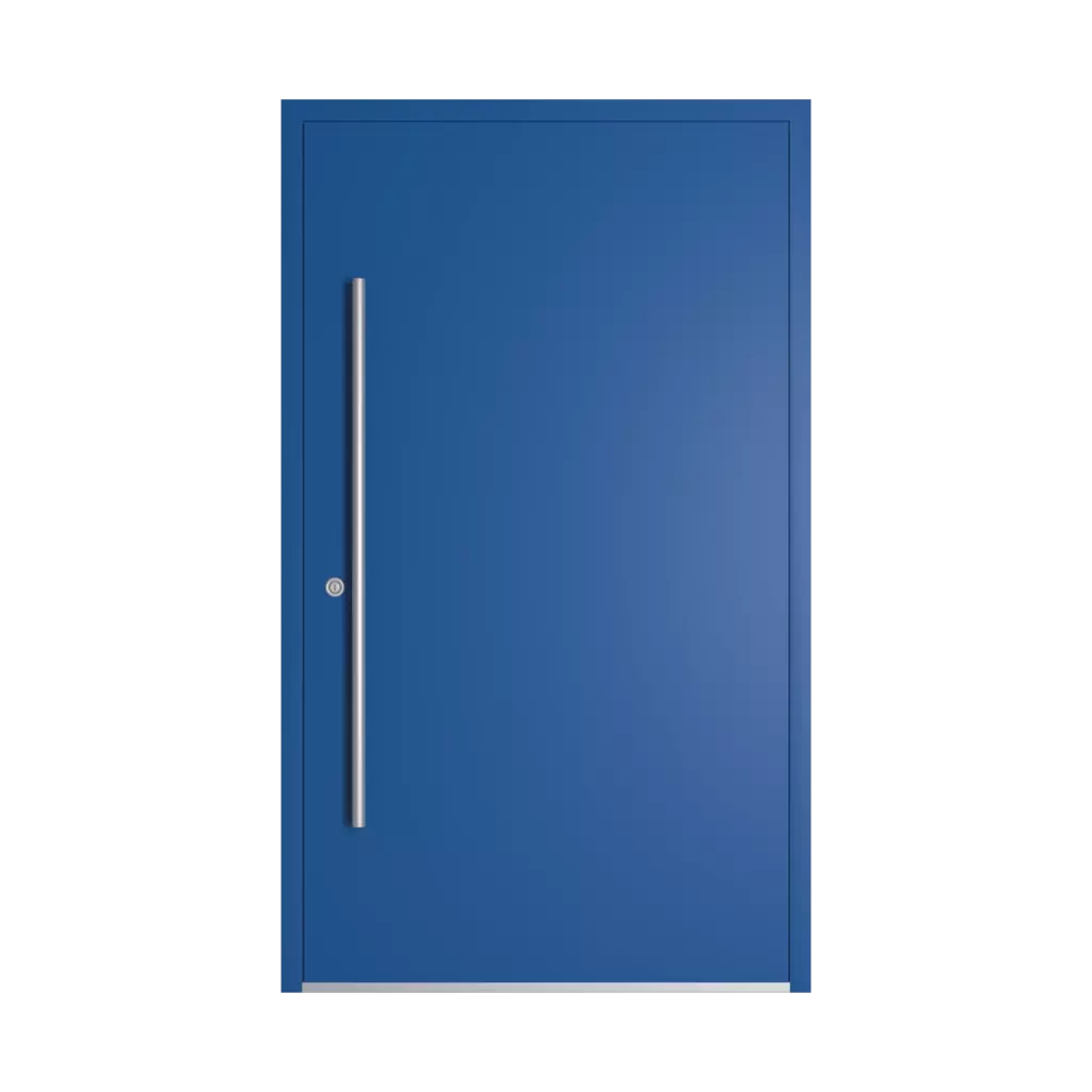 RAL 5017 Traffic blue entry-doors models-of-door-fillings dindecor sk05-corten  