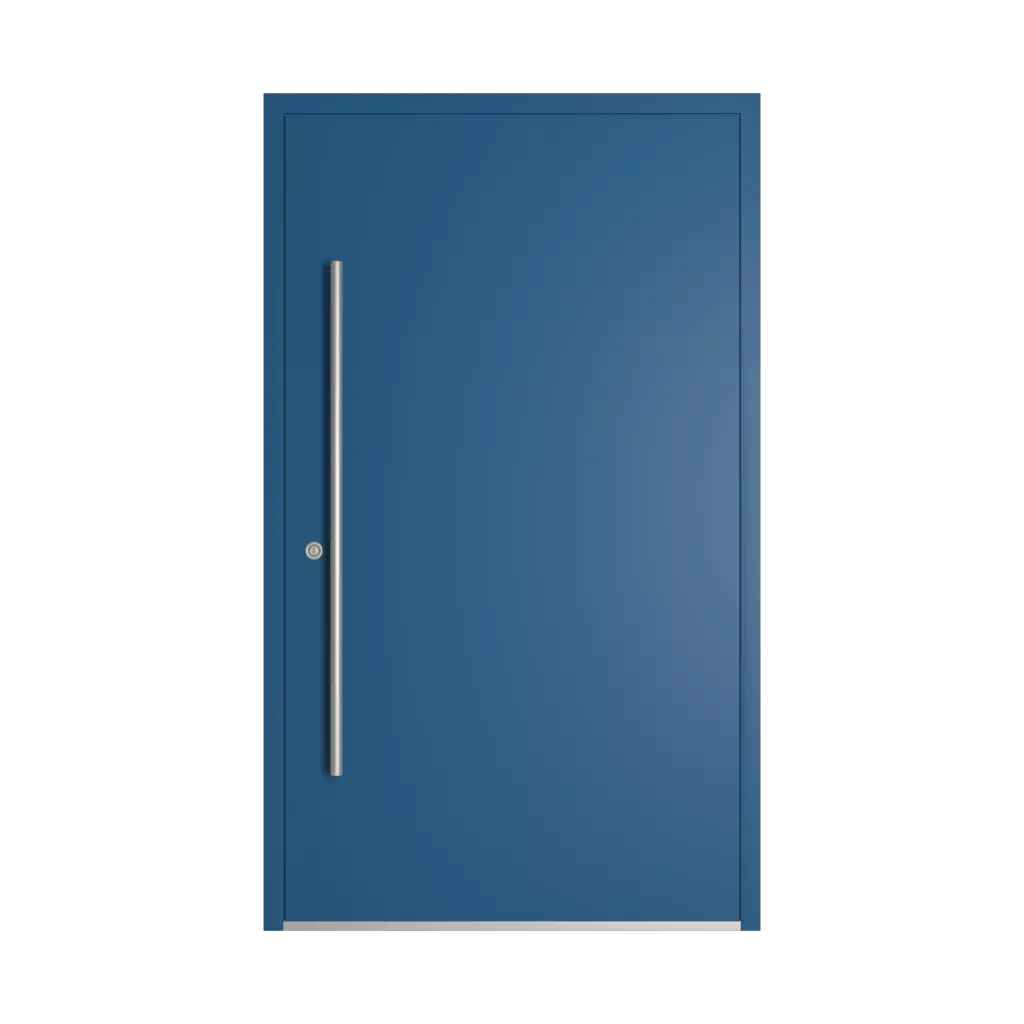 RAL 5019 Capri blue entry-doors models-of-door-fillings dindecor model-6123  