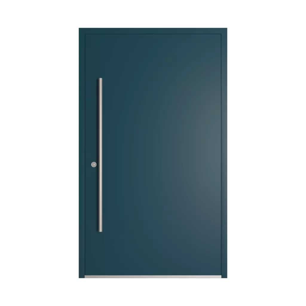 RAL 5020 Ocean blue entry-doors models-of-door-fillings dindecor sl01  