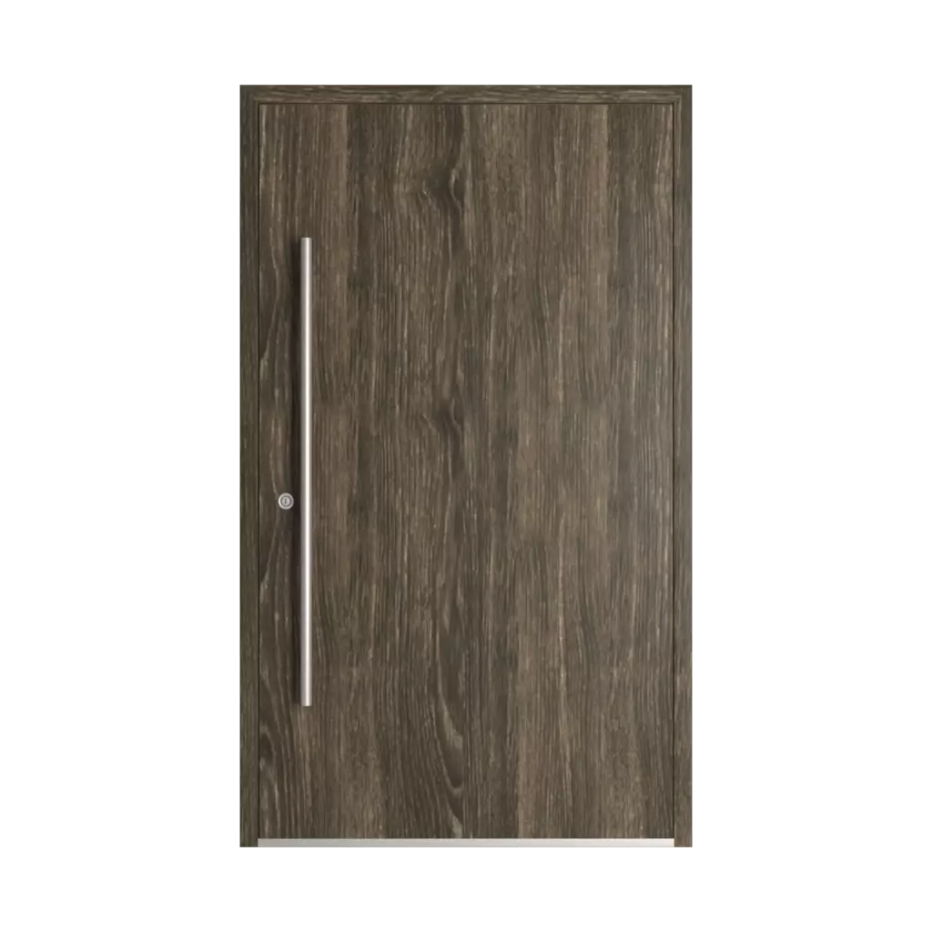 Brown sheffield oak entry-doors models-of-door-fillings dindecor sk06-grey  