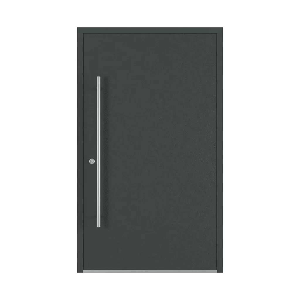 Gray anthracite sand ✨ entry-doors models-of-door-fillings dindecor 6116-pwz  