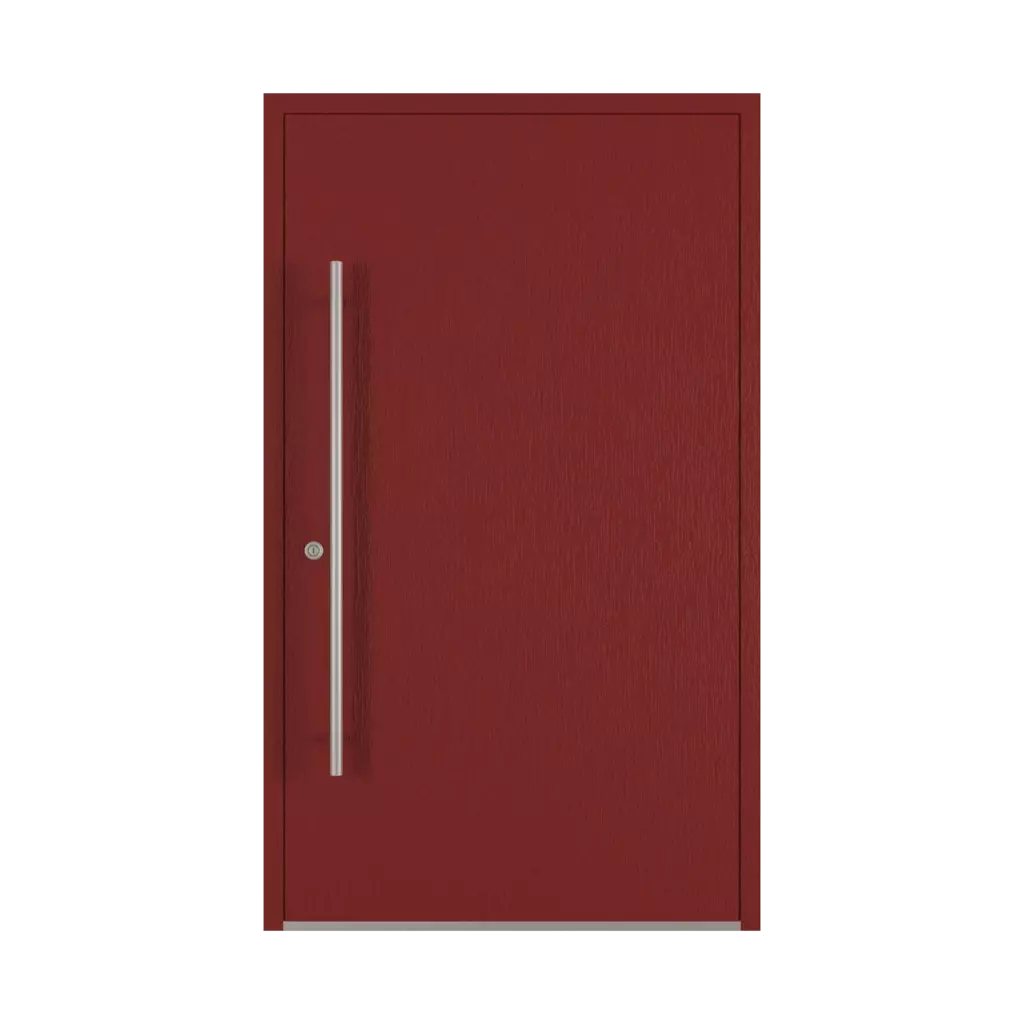 Dark red entry-doors models-of-door-fillings dindecor sk01-beton  