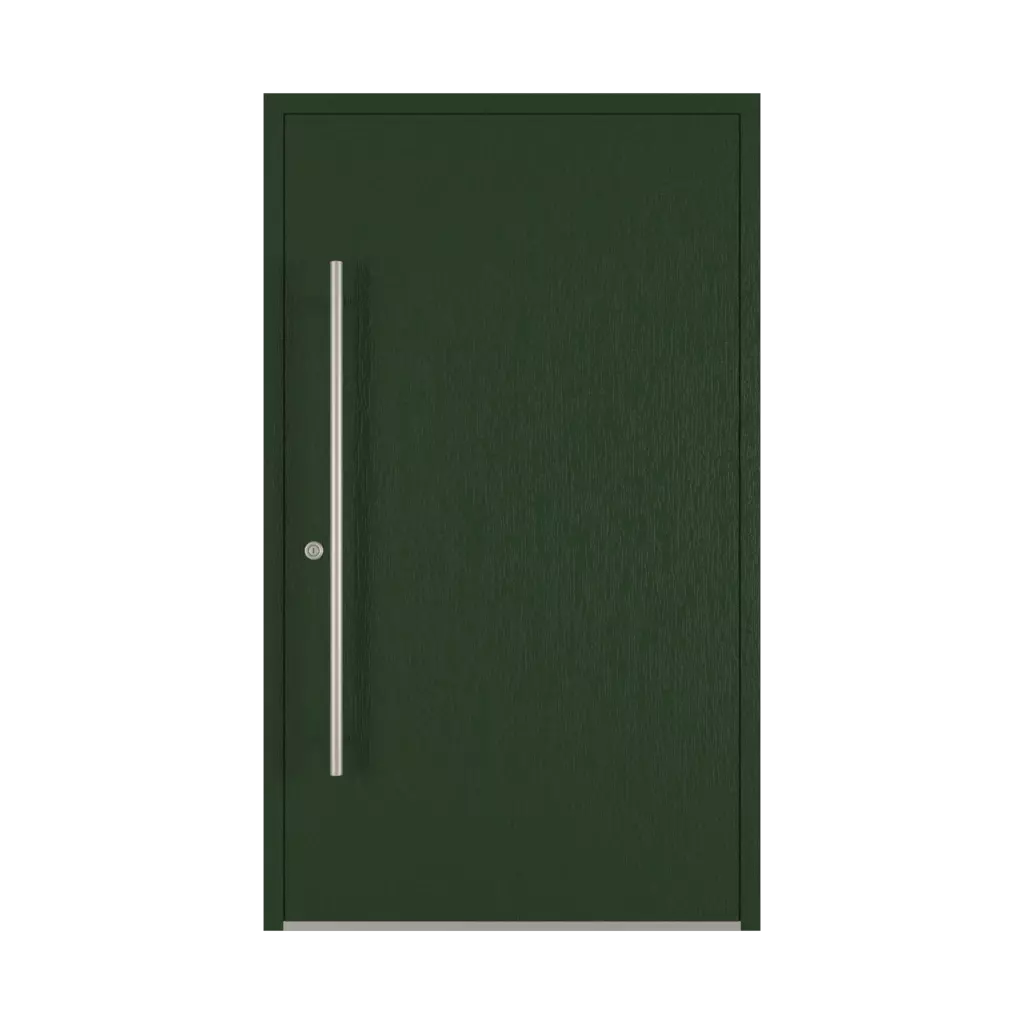 Dark green entry-doors models-of-door-fillings dindecor 6036-pvc  