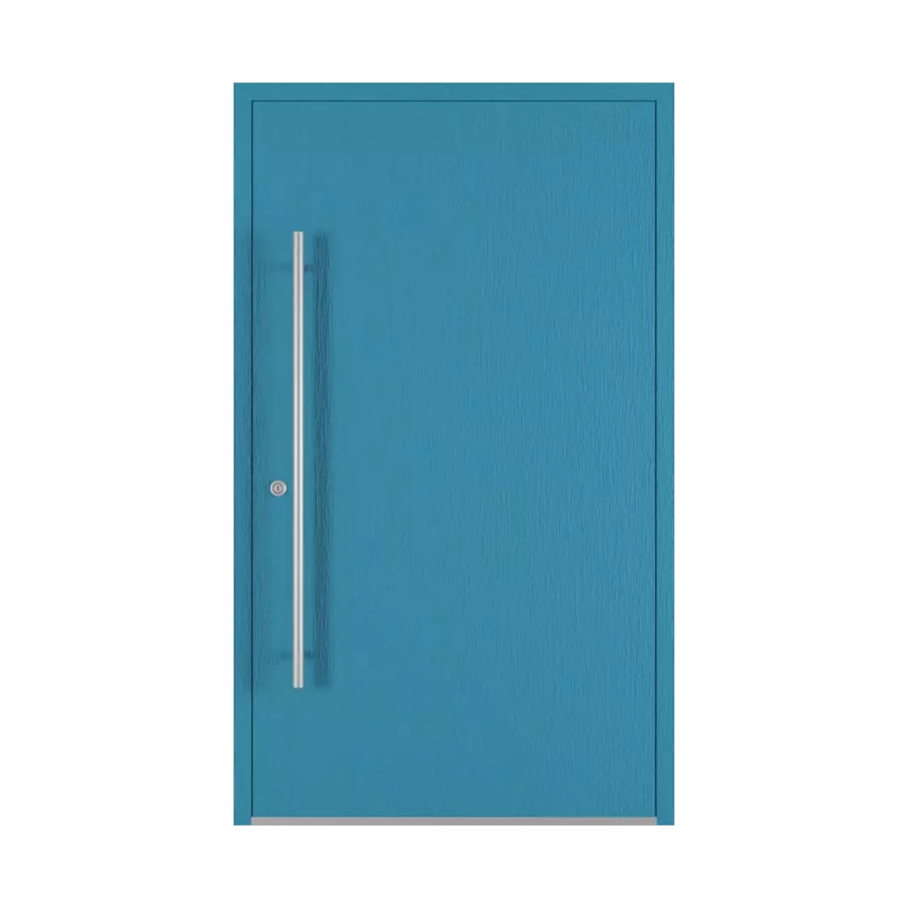 Brilliant blue entry-doors models-of-door-fillings dindecor 6036-pvc  