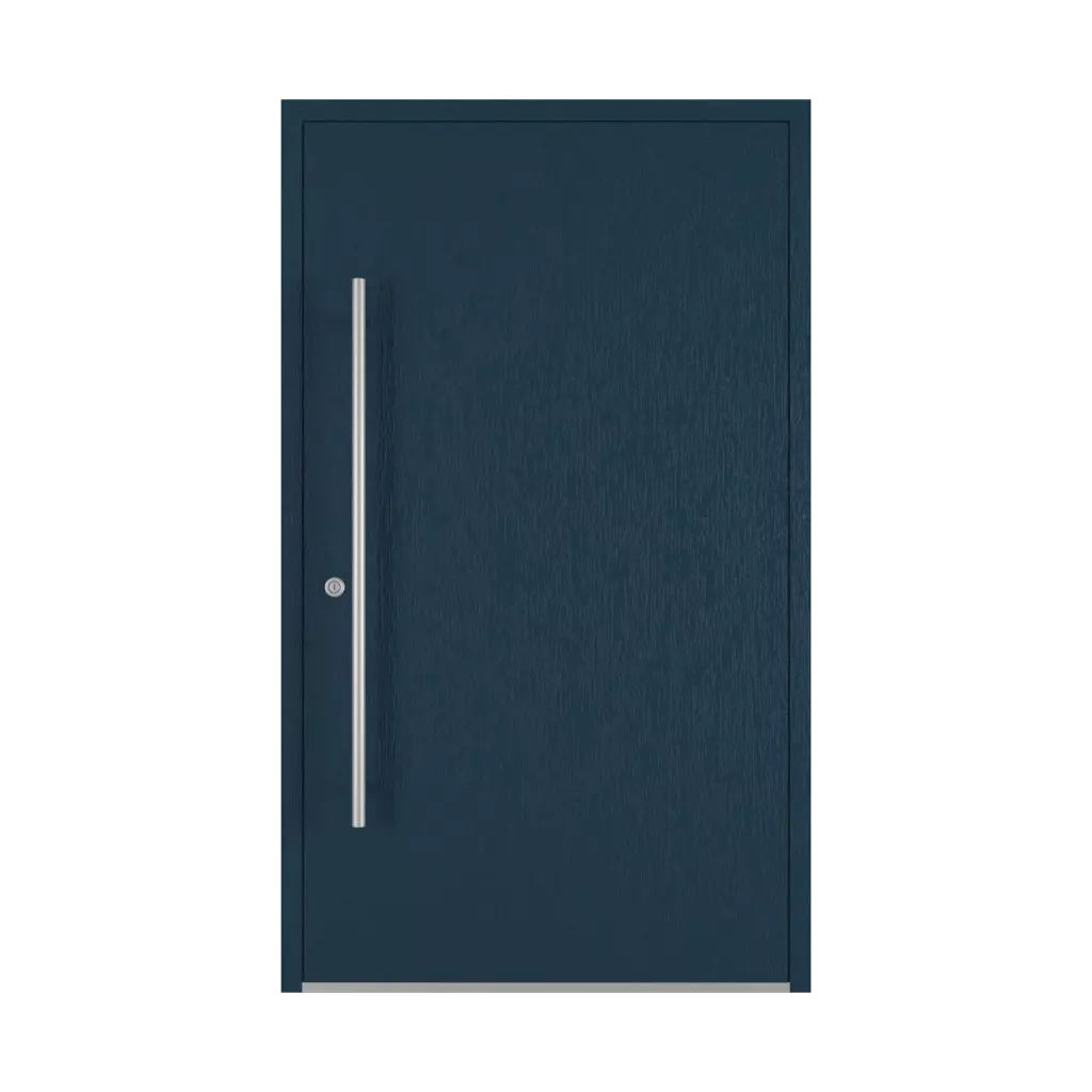 Steel blue entry-doors models-of-door-fillings dindecor model-5011  