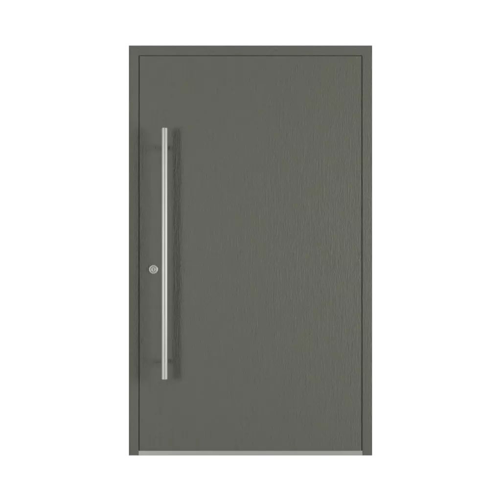 Textured quartz gray entry-doors models-of-door-fillings dindecor 6132-black  