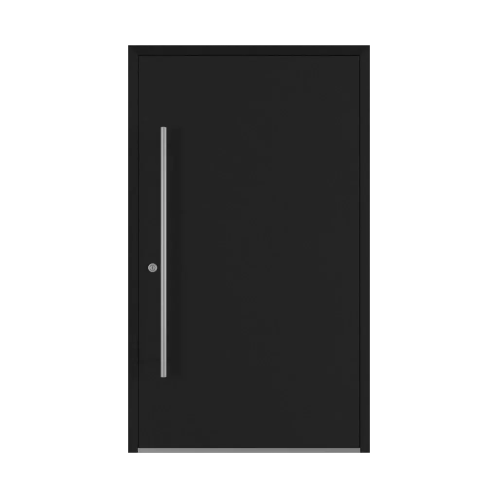 Jet black ✨ entry-doors models-of-door-fillings dindecor 6132-black  