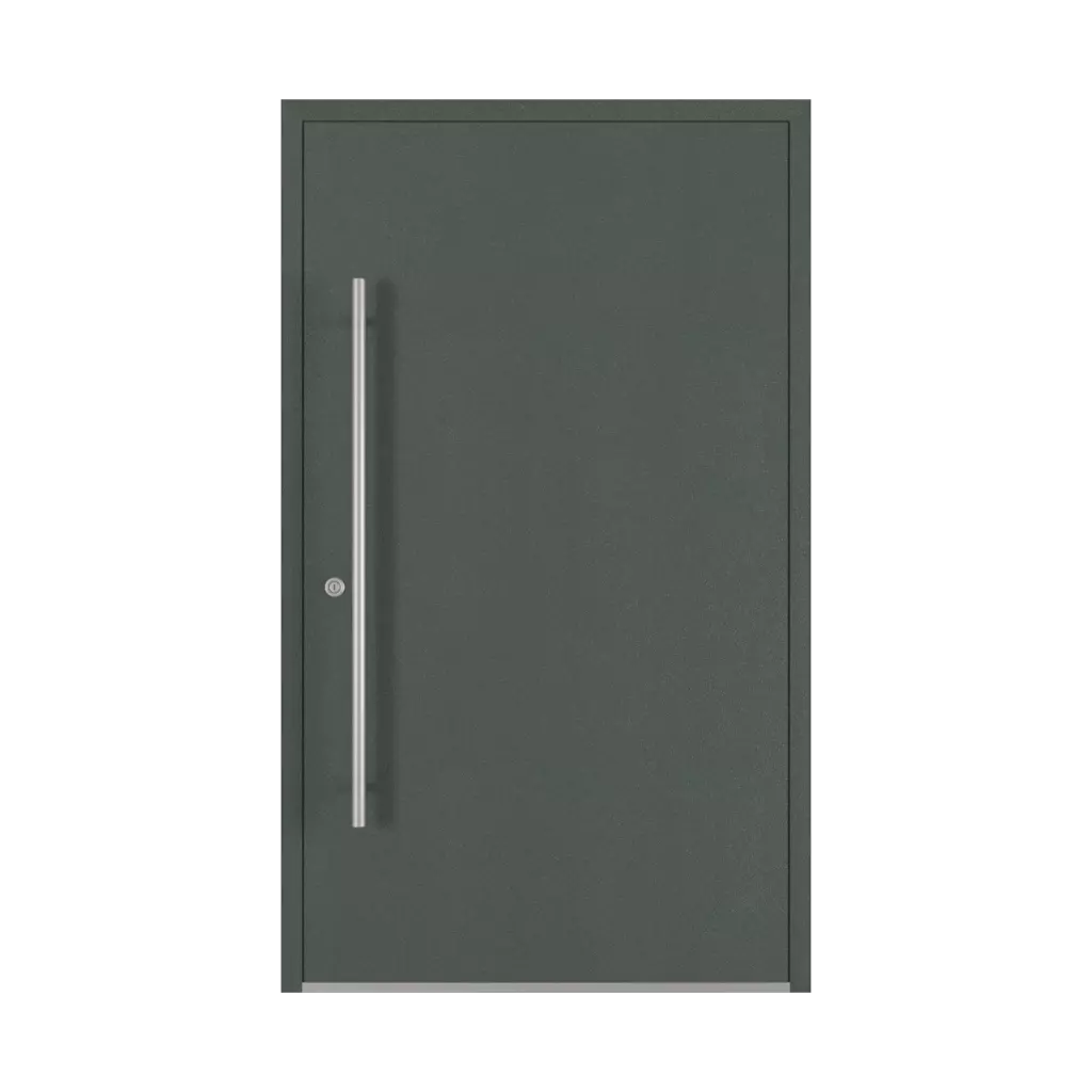 Aludec gray basalt entry-doors models-of-door-fillings dindecor 6120-pwz  