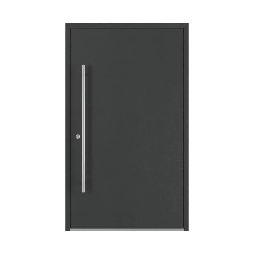 Aludec gray anthracite entry-doors models-of-door-fillings dindecor 6124-pwz  