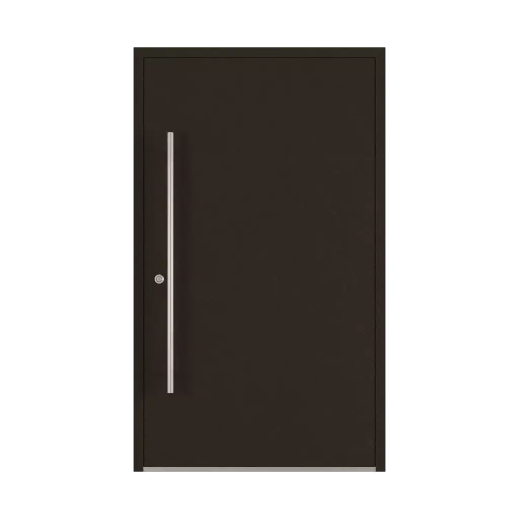 Dark brown matt entry-doors models-of-door-fillings dindecor be04  