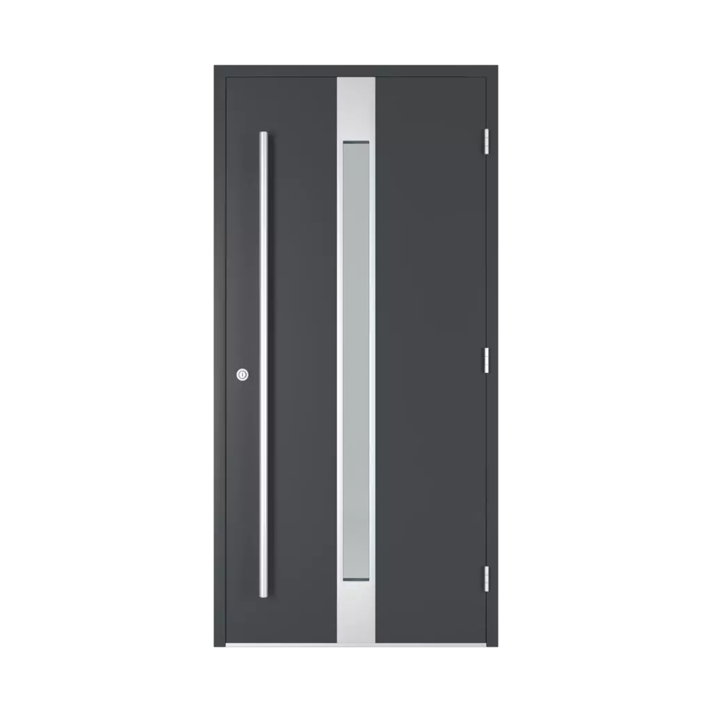 Door without transom entry-doors models-of-door-fillings dindecor sk03-grey  