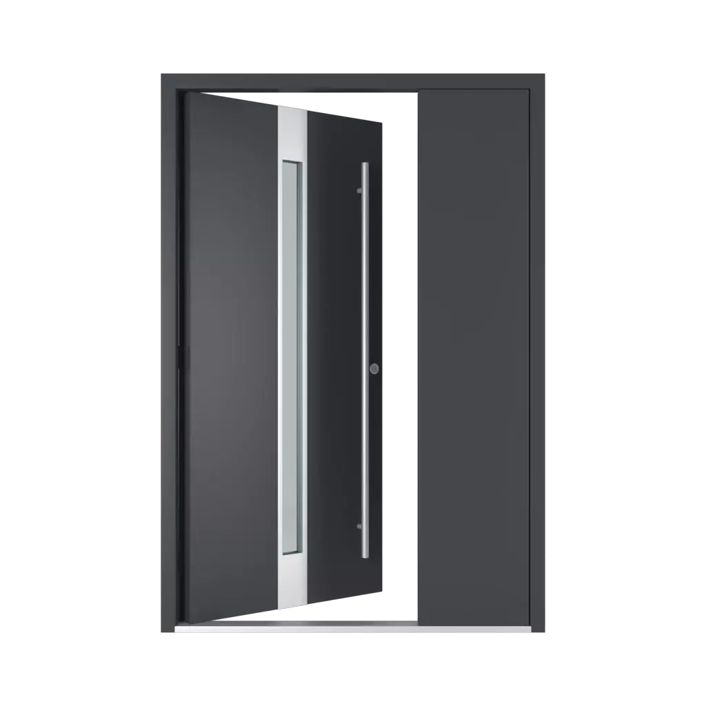 The right one opens inwards entry-doors models-of-door-fillings dindecor 6132-black  