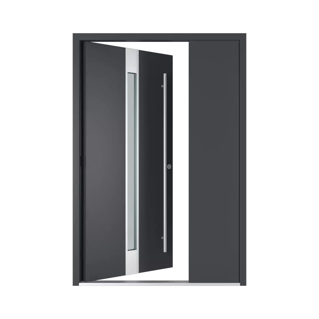 The right one opens inwards entry-doors models-of-door-fillings dindecor sk01-beton  