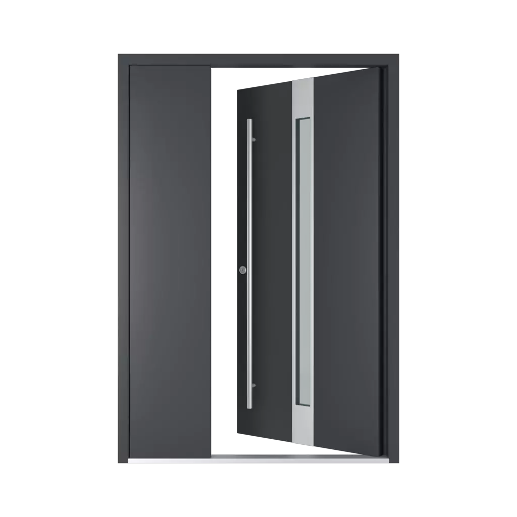 Left opening inwards entry-doors models-of-door-fillings dindecor 5009-black  