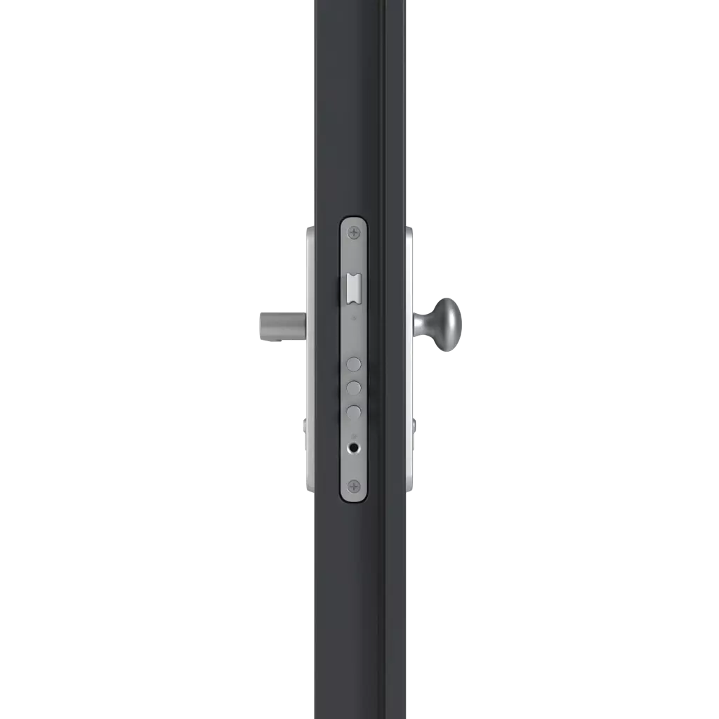 Door knob/handle entry-doors models-of-door-fillings dindecor 6132-black  