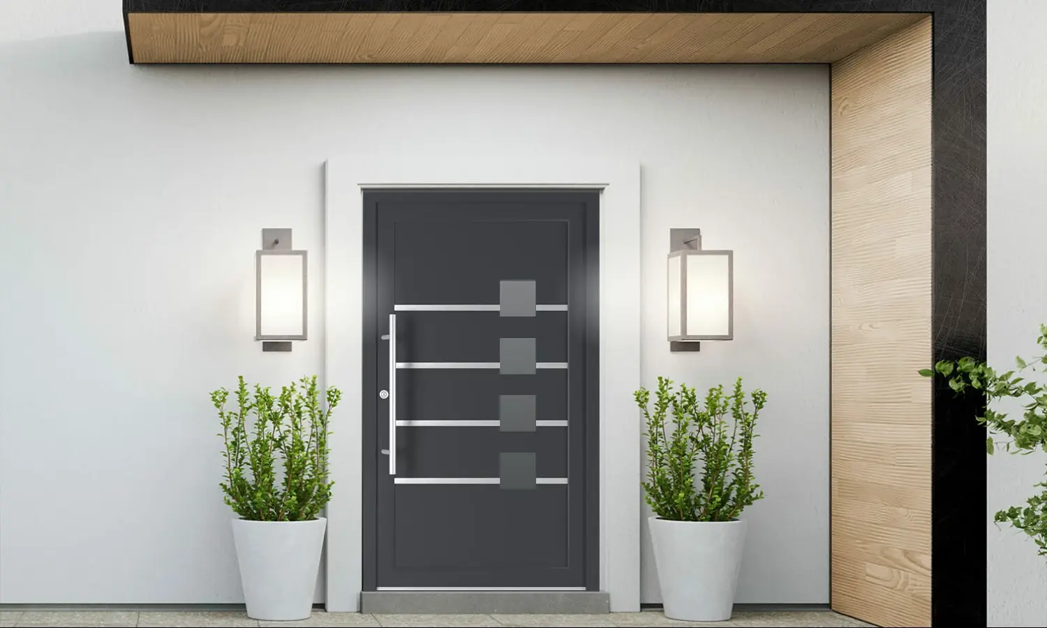 6023 PVC entry-doors models-of-door-fillings dindecor 6023-pvc  