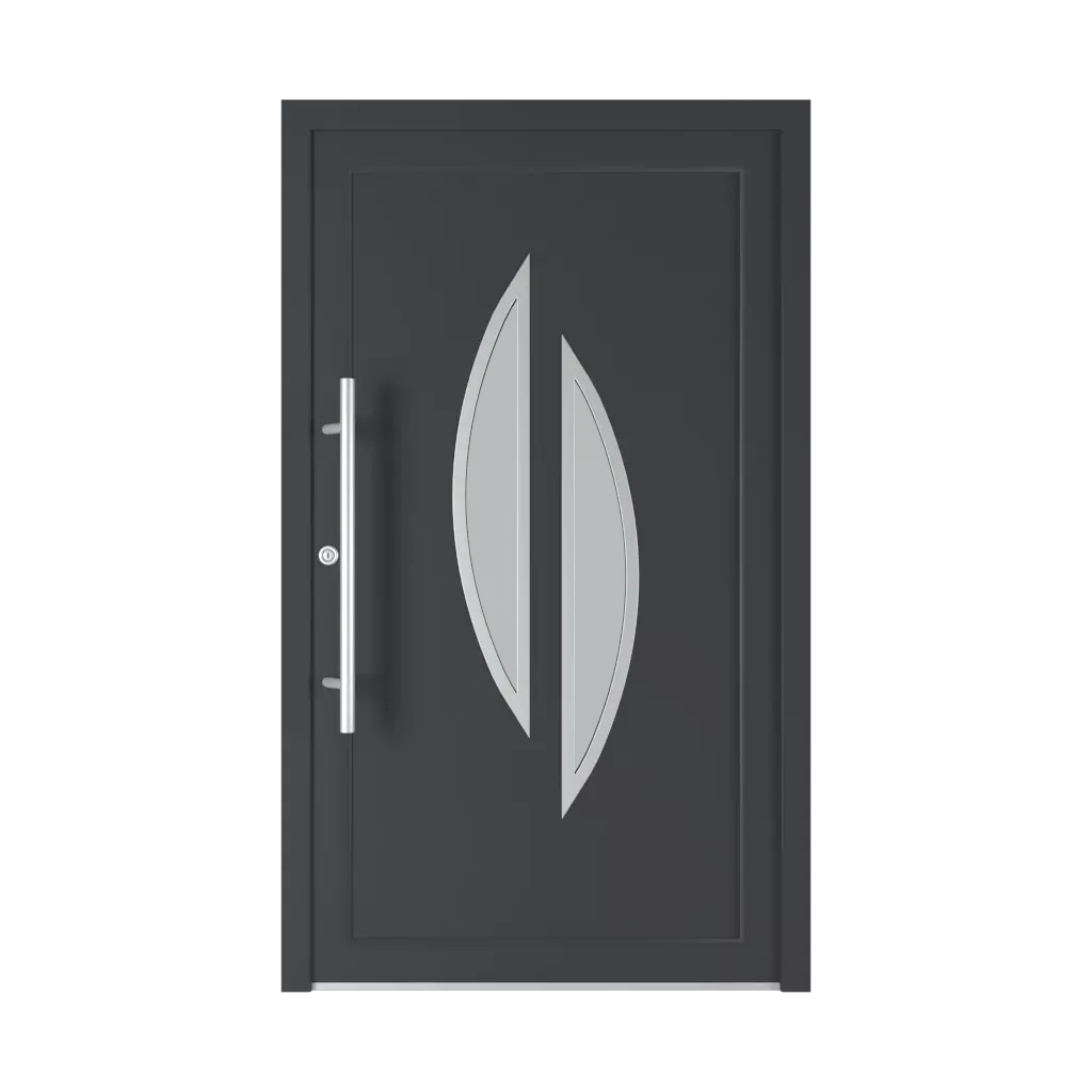6027 PVC entry-doors types-of-door-fillings one-sided-overlay-filling 