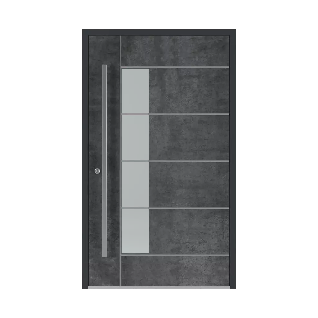SK04 Grey 🏆 entry-doors models-of-door-fillings aluminum 