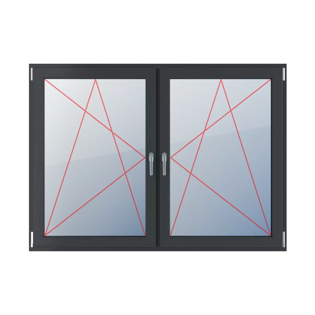 Tilt & turn left, right turn & tilt windows types-of-windows double-leaf symmetrical-division-horizontal-50-50  