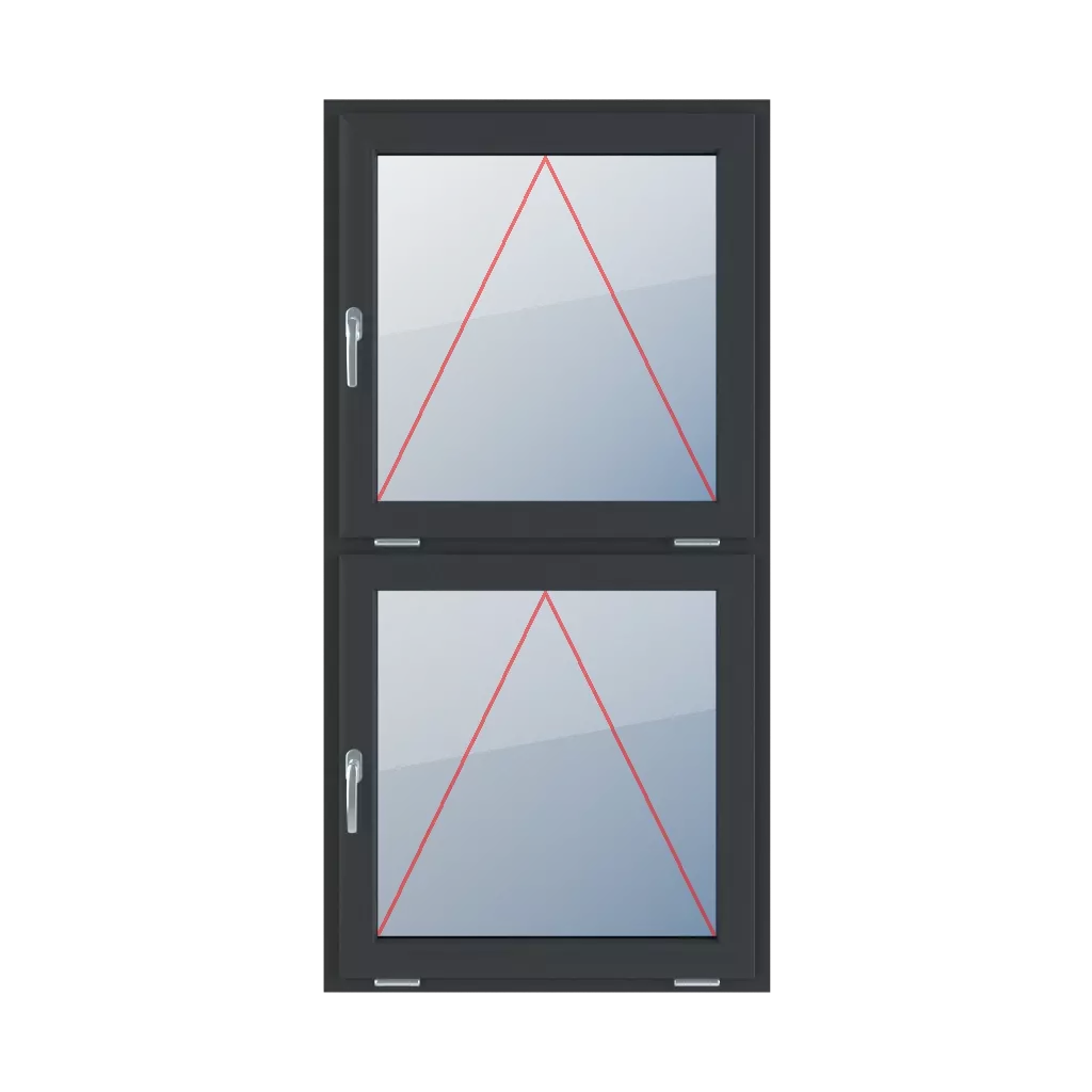 Tilting with a handle on the left side windows types-of-windows double-leaf vertical-symmetrical-division-50-50  