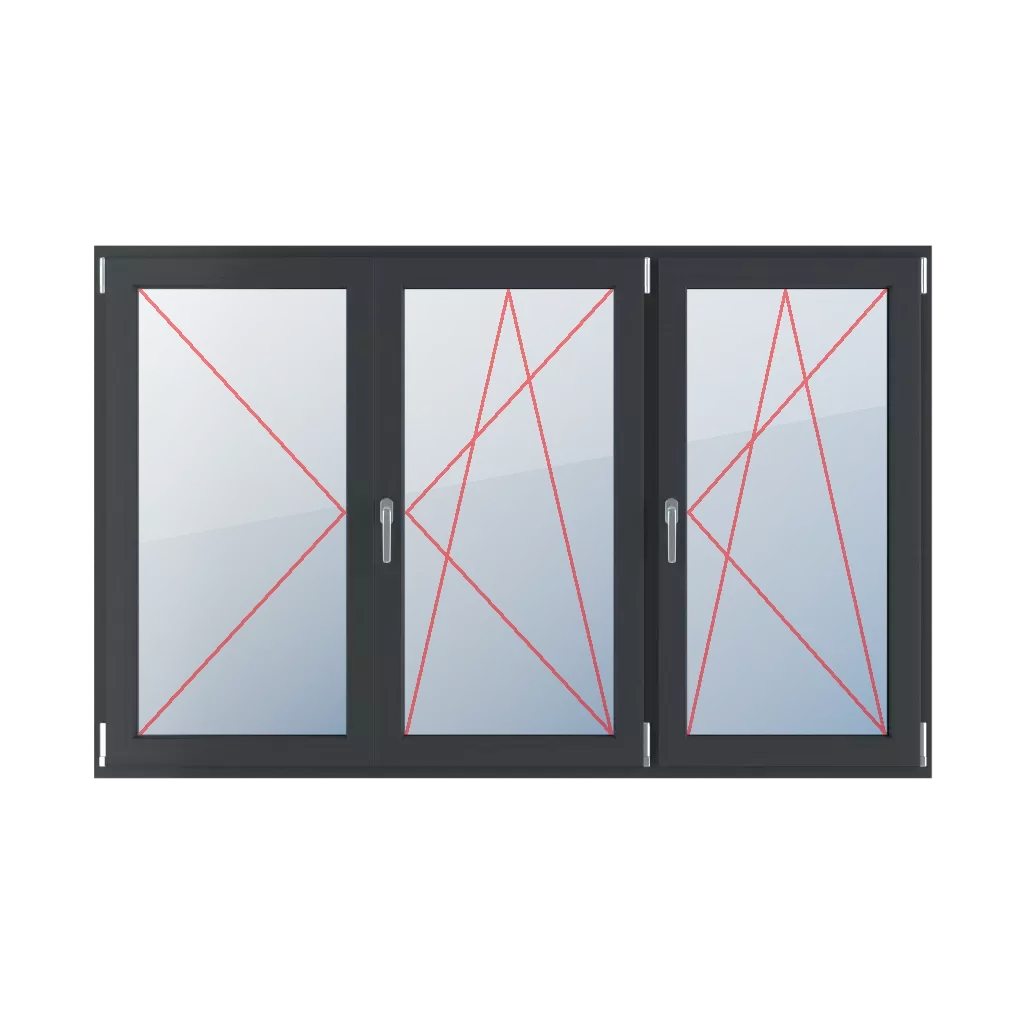 Left turn, movable mullion, right turn-tilt windows types-of-windows triple-leaf horizontal-symmetrical-division-33-33-33-with-a-movable-post left-turn-movable-mullion-right-turn-tilt-2 