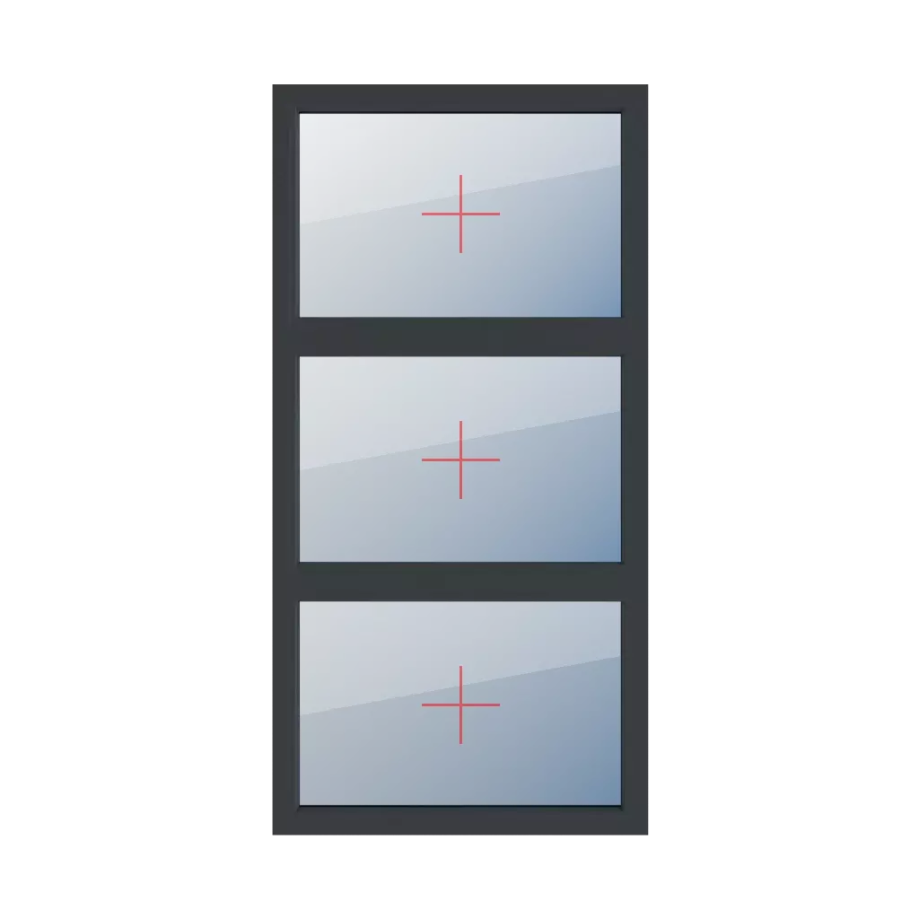 Permanent glazing in the frame windows types-of-windows triple-leaf vertical-symmetrical-division-33-33-33 permanent-glazing-in-the-frame 