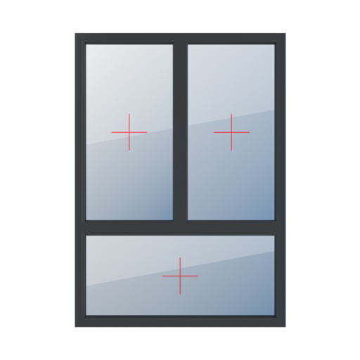Permanent glazing in the frame windows types-of-windows triple-leaf vertical-asymmetric-division-70-30 permanent-glazing-in-the-frame-4 