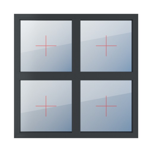 Permanent glazing in the frame windows types-of-windows four-leaf symmetrical-division-horizontal-50-50 permanent-glazing-in-the-frame-3 