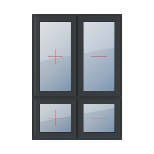 Permanent glazing in the leaf windows types-of-windows four-leaf vertical-asymmetric-division-70-30 permanent-glazing-in-the-leaf-4 